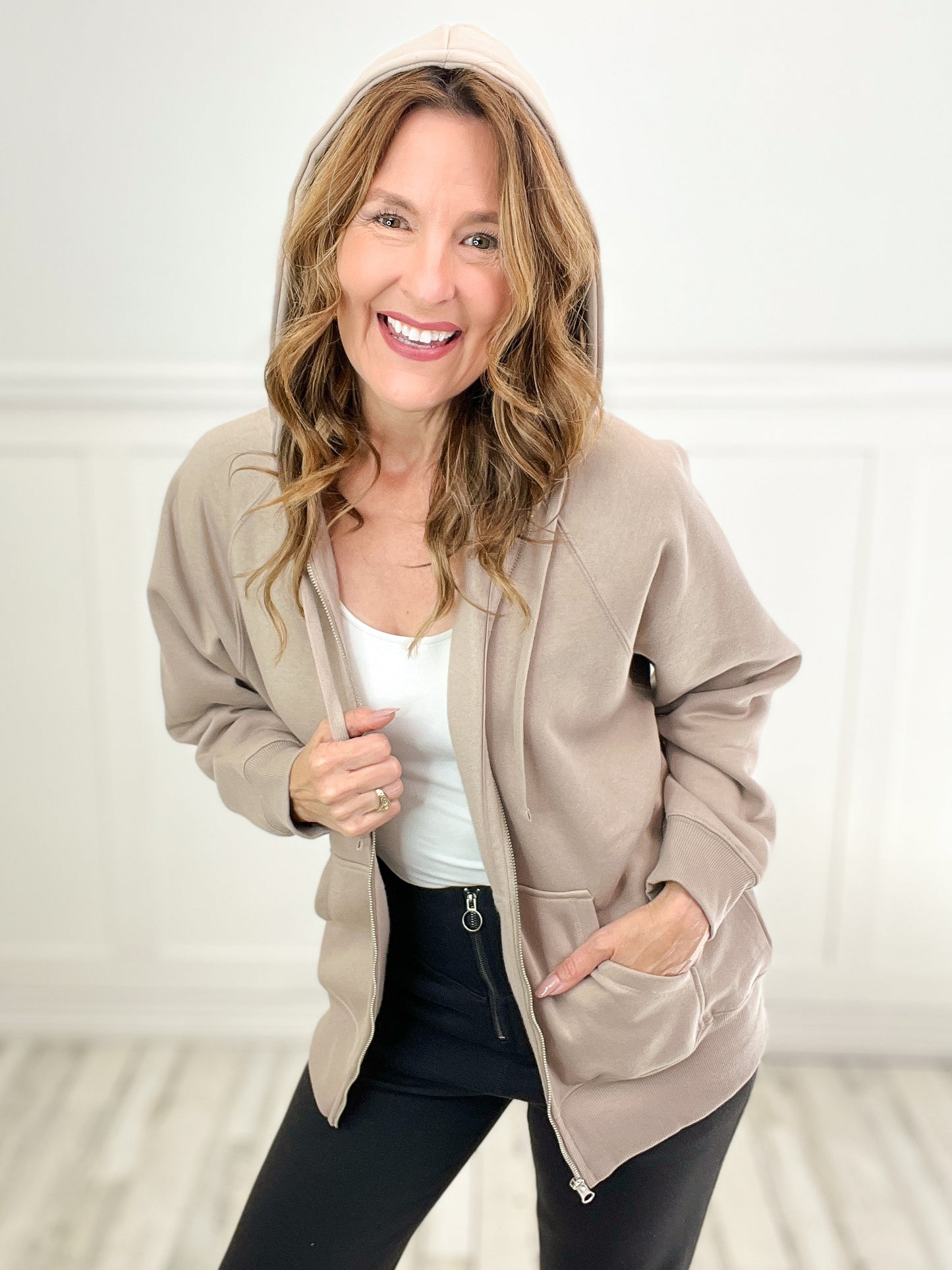 Daily Favorite Full Zip Hooded Jacket-C