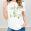 Happy Go Lucky Gold Foil Graphic Tee