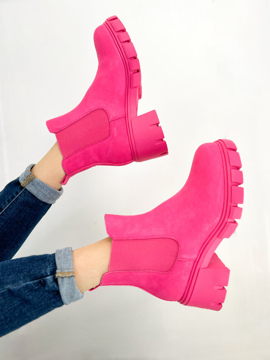 MIA Ivy Chunky Boot in Hot Pink
