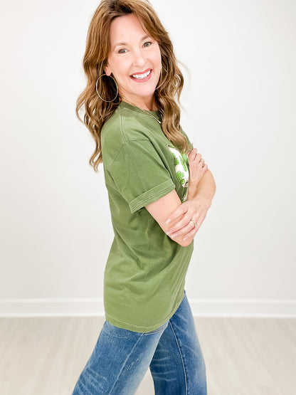 St Patrick's Day Bow Graphic Tee