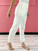 Cozy French Terry Ribbed Zip Up Front Sweatpants - SET B