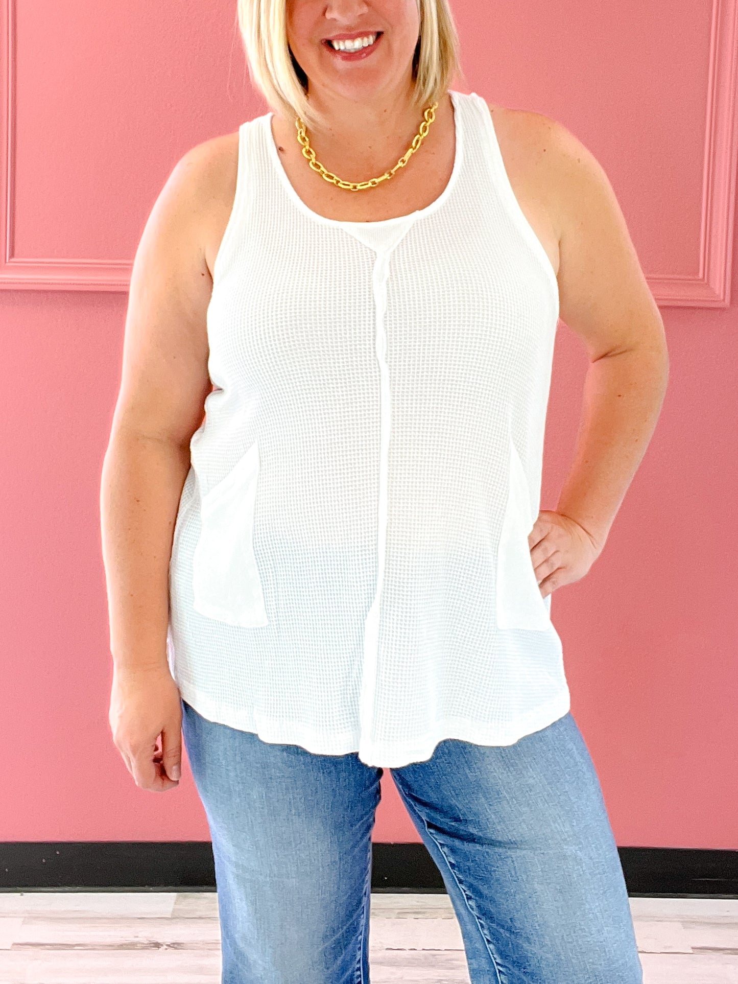 Sleeveless Relaxed Fit Top