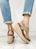 Corkys Freddie Wedges in Taupe