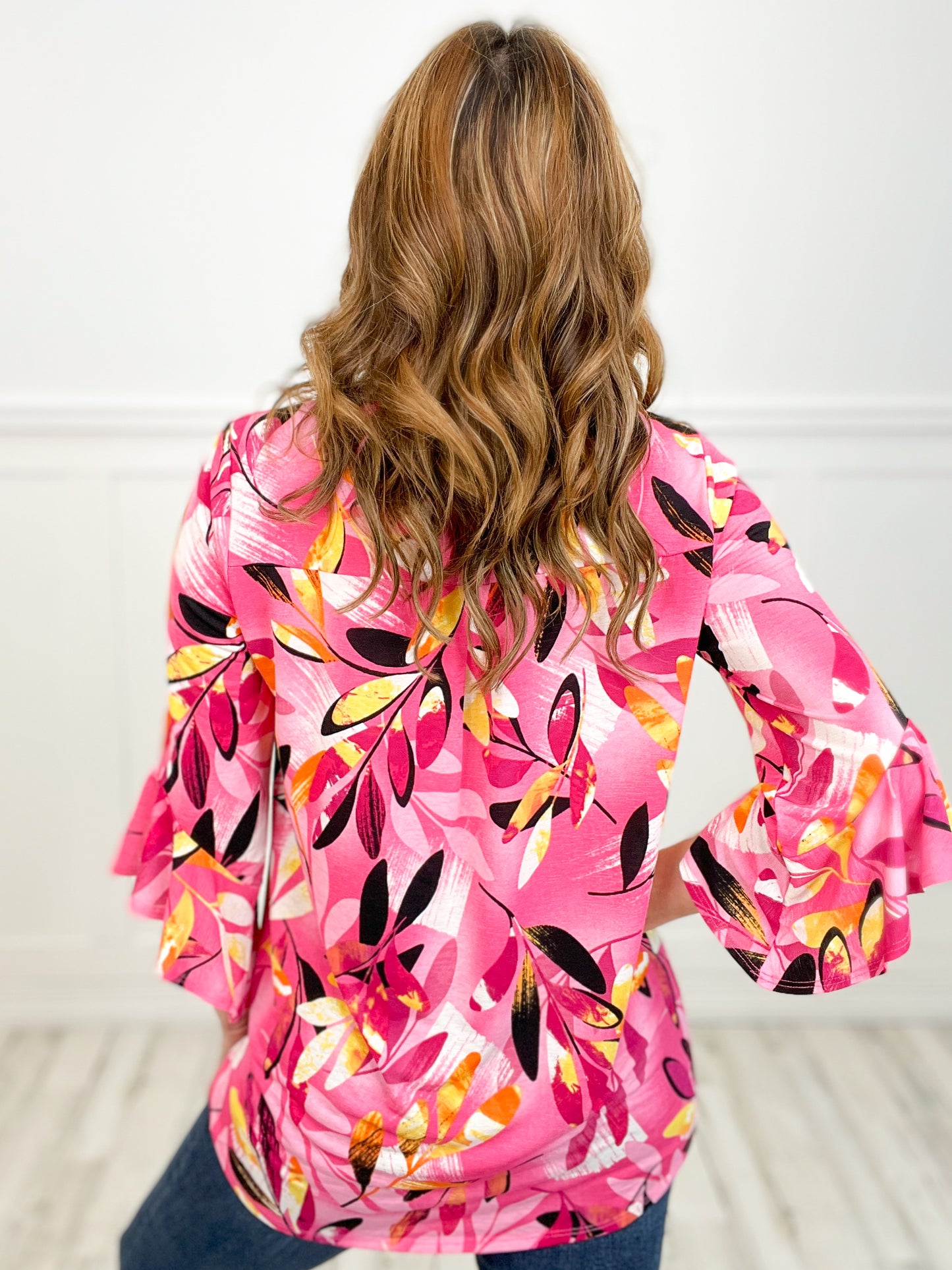 Faith Floral Flutter Sleeve Top