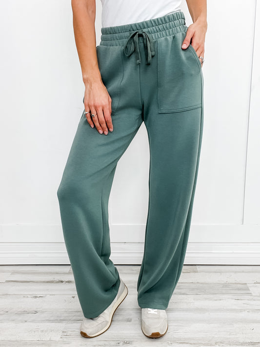 This Is That Feeling Modal Poly Lounge Pants with Pockets - SET B