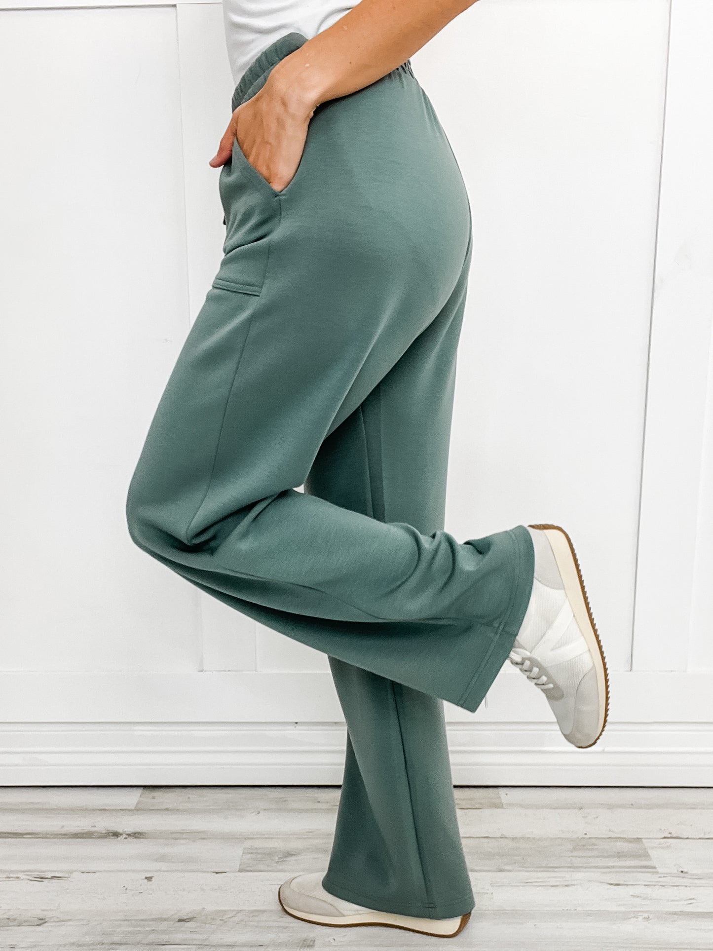 This Is That Feeling Modal Poly Lounge Pants with Pockets - SET B