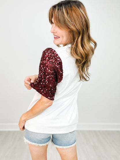 Classy Until Kickoff Tee- Maroon