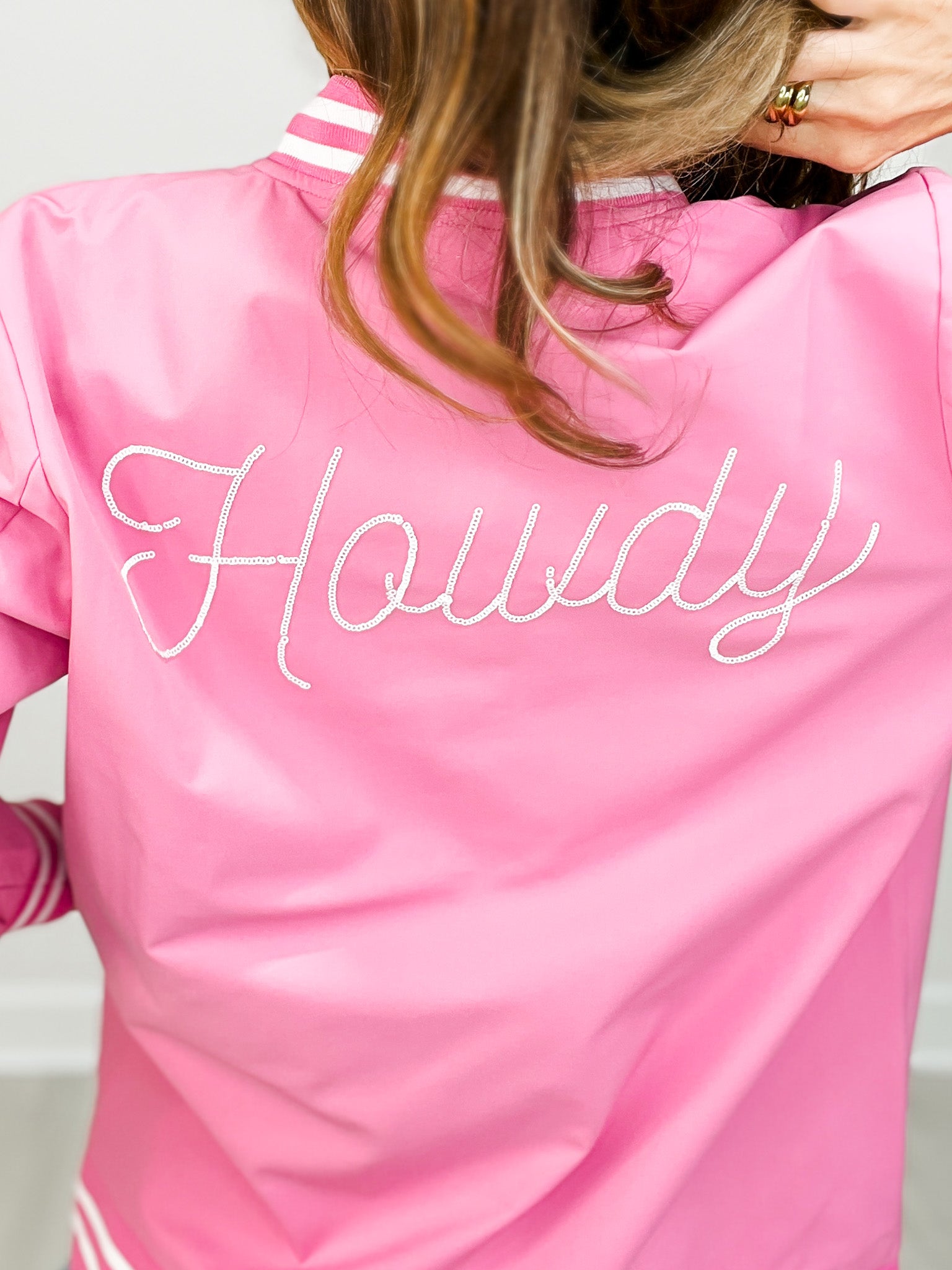 Rodeo Bomber Jacket with Howdy Embroidery
