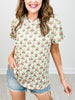 Flower Fields Short Sleeve Basic Top