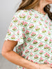 Flower Fields Short Sleeve Basic Top