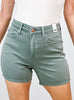 Judy Blue CHASIN YOU High Waist Stone Blue Shorts