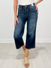 Judy Blue LAST KISS Mid-Rise Tummy Control Crop Wide Leg Denim Jeans