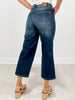 Judy Blue LAST KISS Mid-Rise Tummy Control Crop Wide Leg Denim Jeans