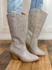 Corkys "Glitzy" Tall Rhinestone Boots in Clear