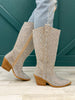 Corkys "Glitzy" Tall Rhinestone Boots in Clear