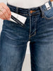 Judy Blue LAST KISS Mid-Rise Tummy Control Crop Wide Leg Denim Jeans