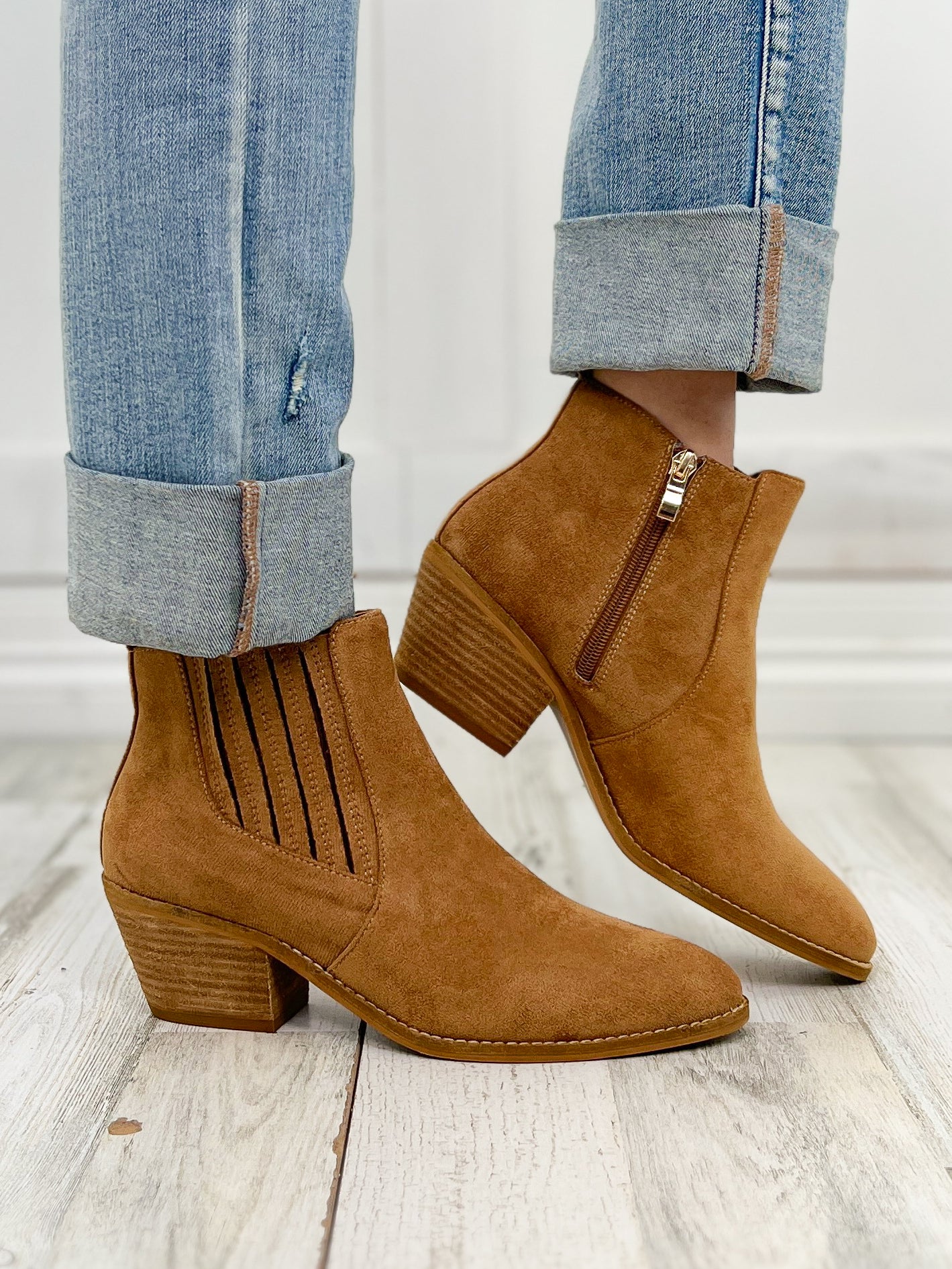 Corkys Potion Booties in TobaccoSuede