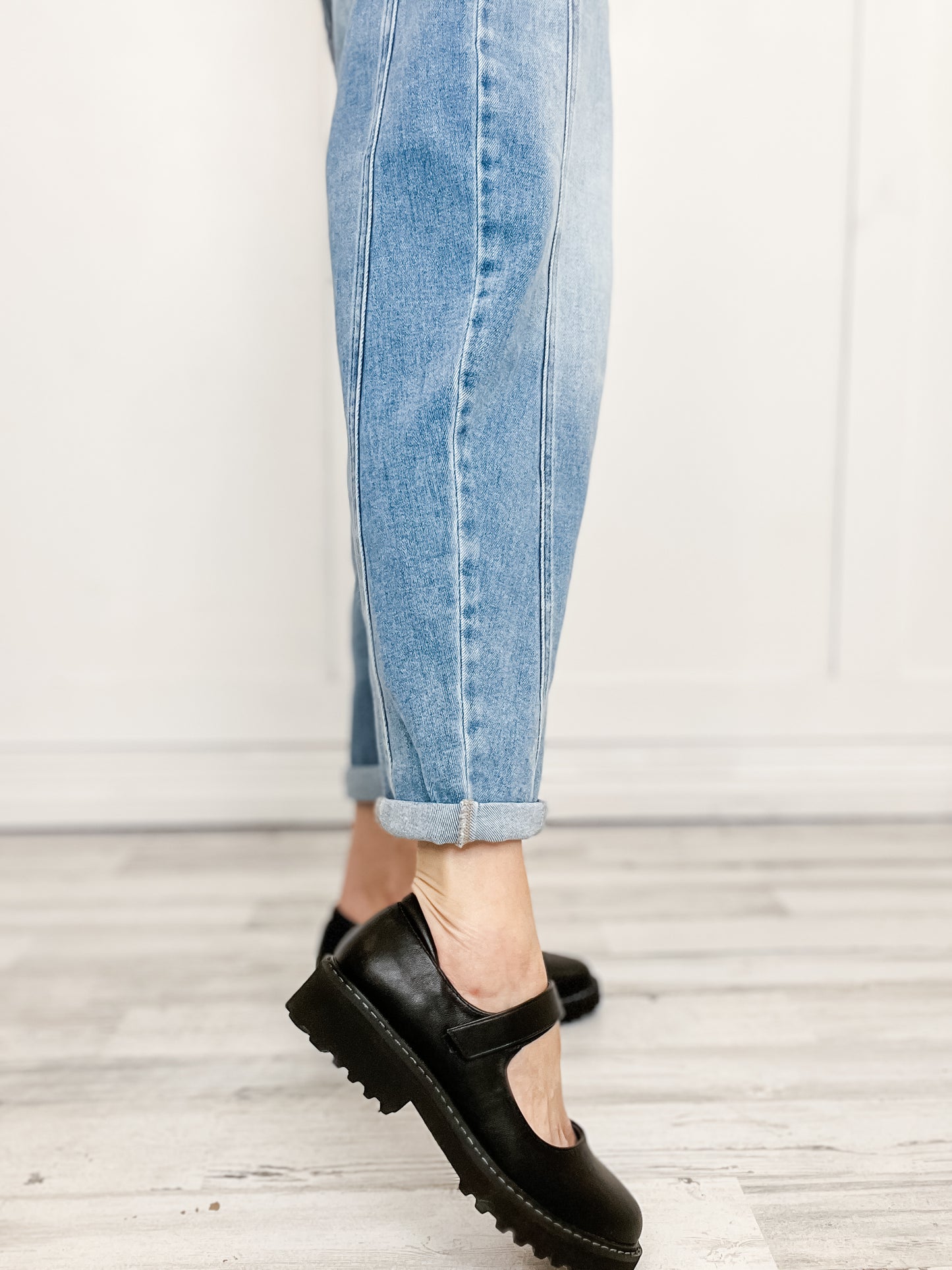 Risen High Rise Boyfriend Barrel Jeans