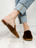 Corkys Spotlight Slip On Mule Shoes in Cinnamon Velvet