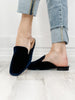 Corkys Spotlight Slip On Mule Shoes in Navy Velvet