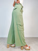 Elastic Waist Relaxed Fit Cargo Pants