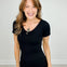 Seamless Reversible V-Neck Short Sleeve Top