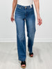 Judy Blue SLAYER High Waist Contrast Thread Straight Leg Trouser Jeans