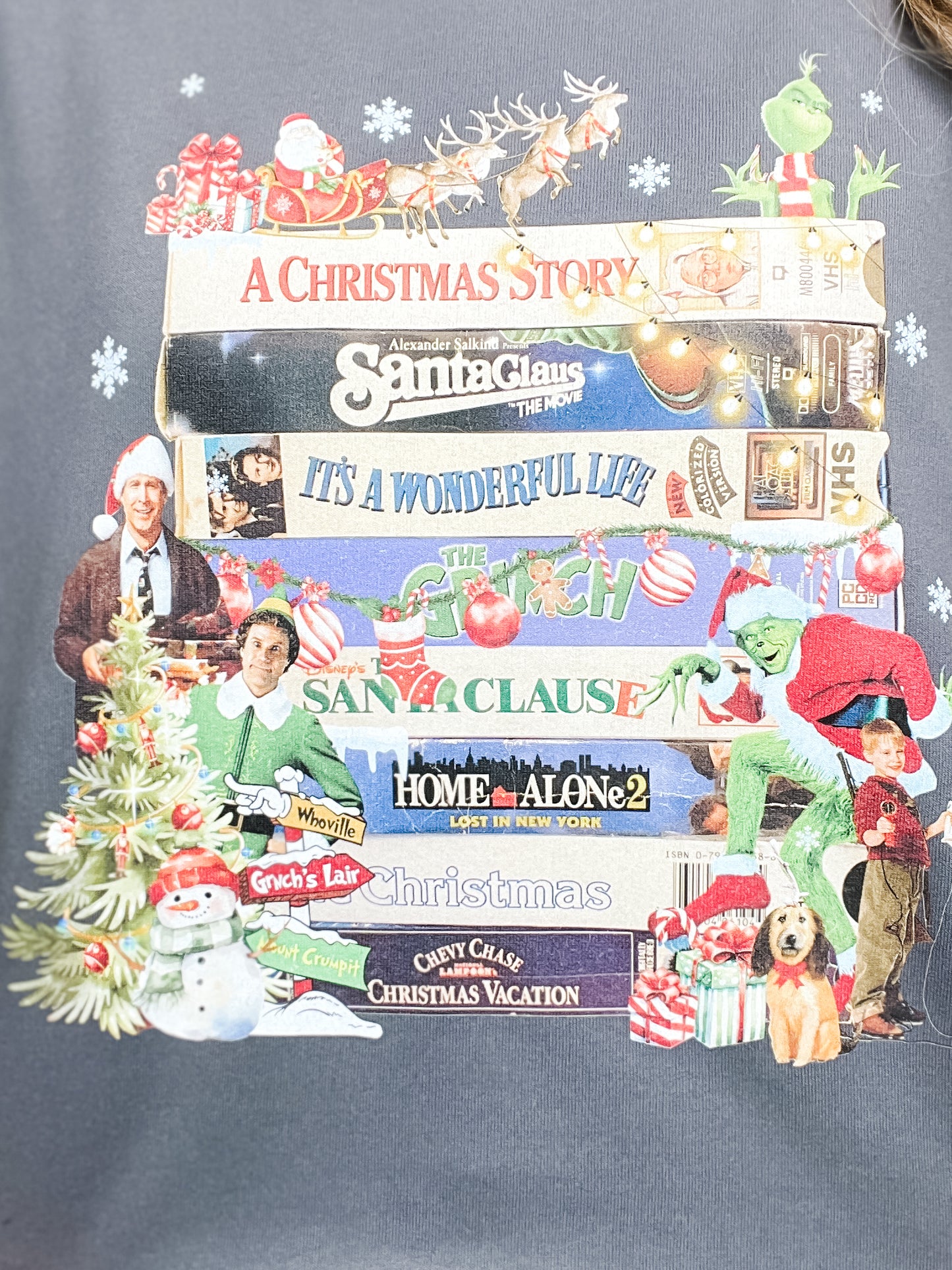 Christmas on VHS Graphic Top