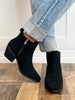 Corkys Potion Booties in Black Suede