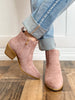 Corkys Potion Booties in Blush Suede