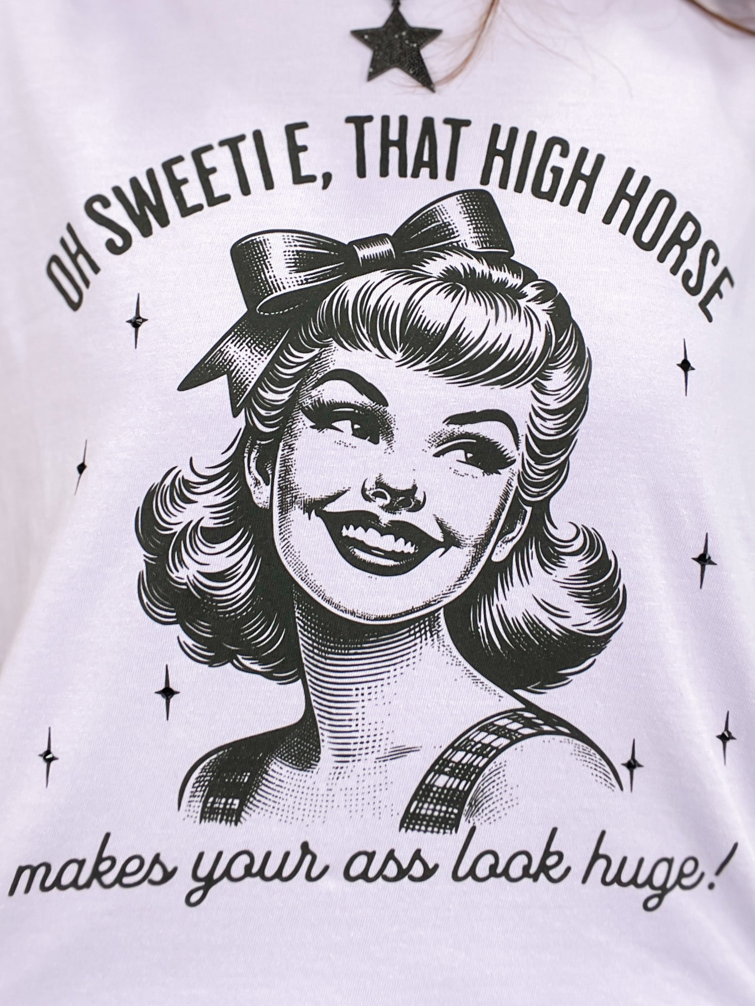 Oh Sweetie, Sassy Rhinestones Graphic Tee