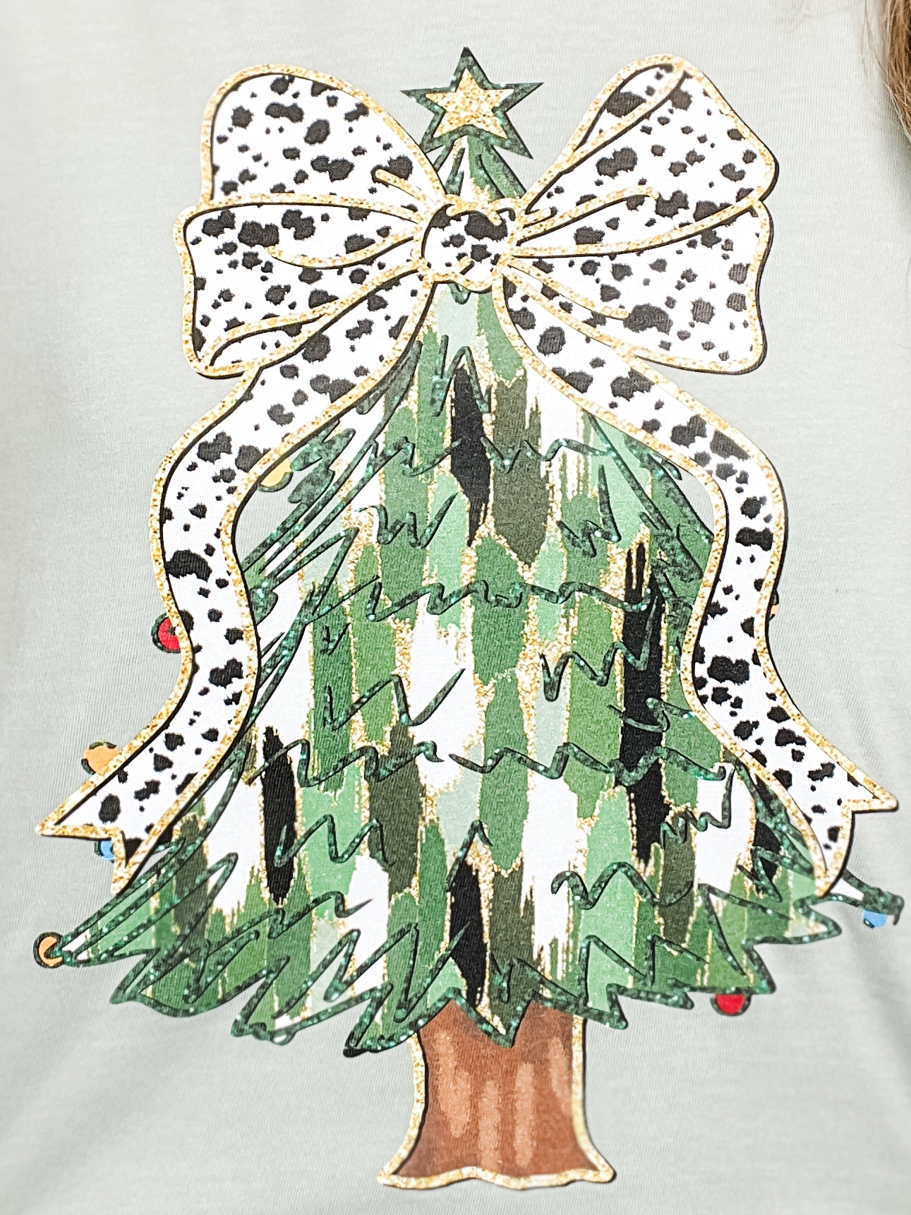 Brushstroke Christmas Tree Graphic Tee