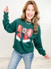 Santa's Bow Gold Foil Sweatshirt