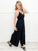 Come As You Are Solid Woven Wide Leg Jumpsuit