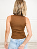 SLEEVELESS MOCK NECK SWEATER KNIT TOP