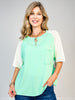 Raglan Sleeve Roomy Fit Round Neck Top