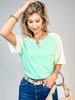 Raglan Sleeve Roomy Fit Round Neck Top