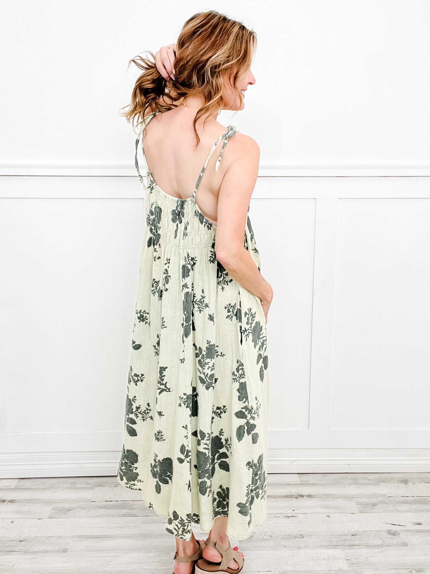 With Ease Washed Print Maxi Dress