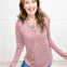 Guilty Slub Knit Henley Button Top