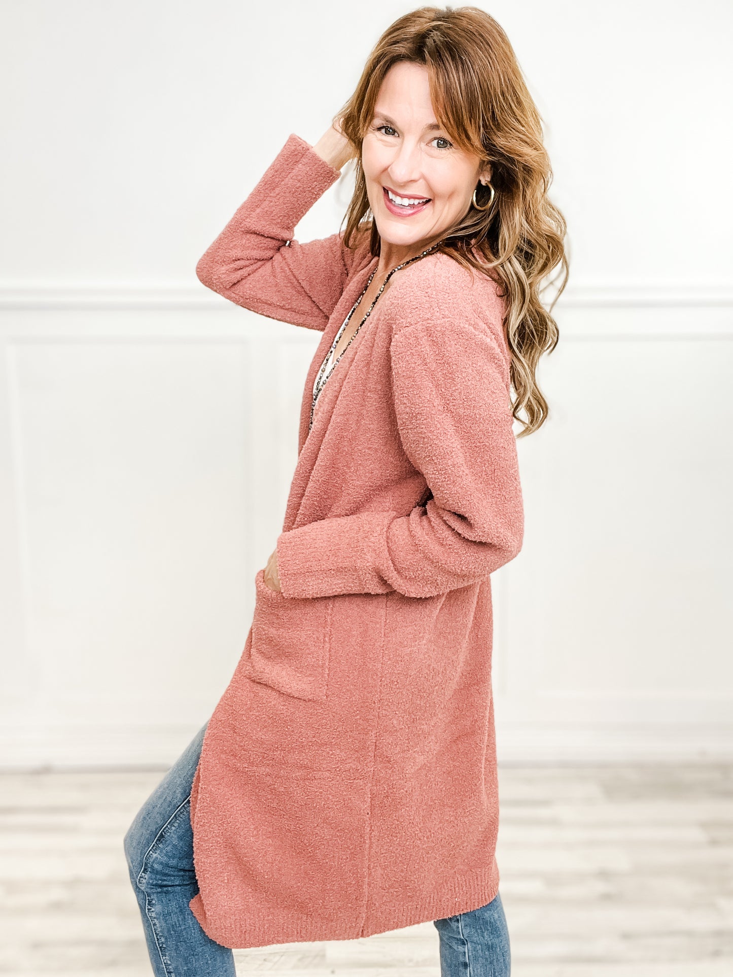 Solid Color Luxury Soft Cardigan with Pockets