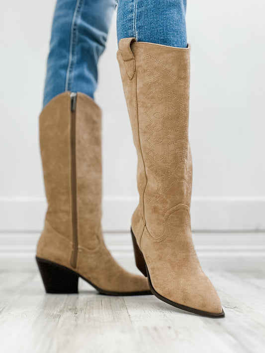 Corkys Howdy Boots in  Camel Suede