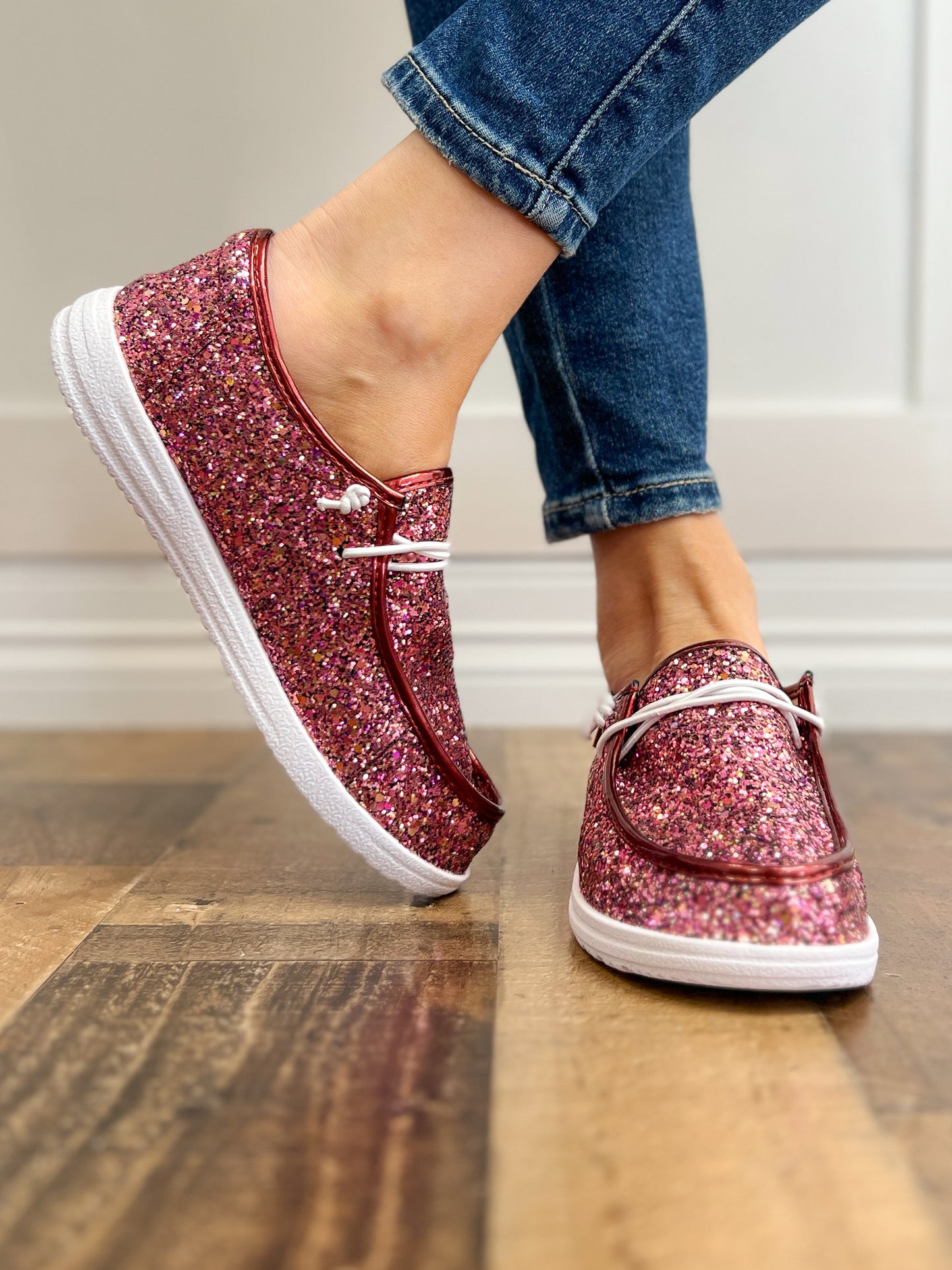 Corkys Kayak Mixed Berry Glitter Slip-On Shoes