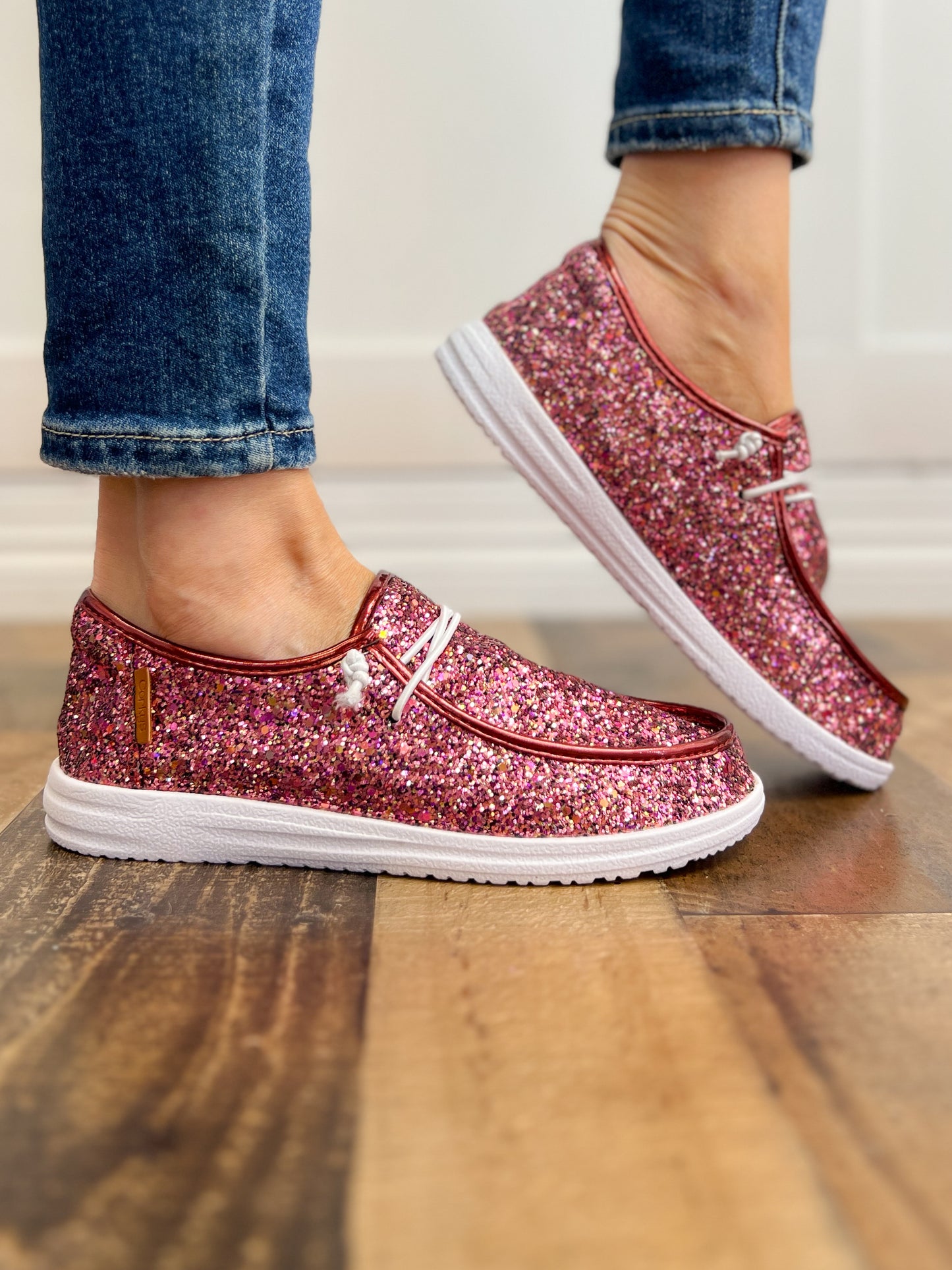 Corkys Kayak Mixed Berry Glitter Slip-On Shoes