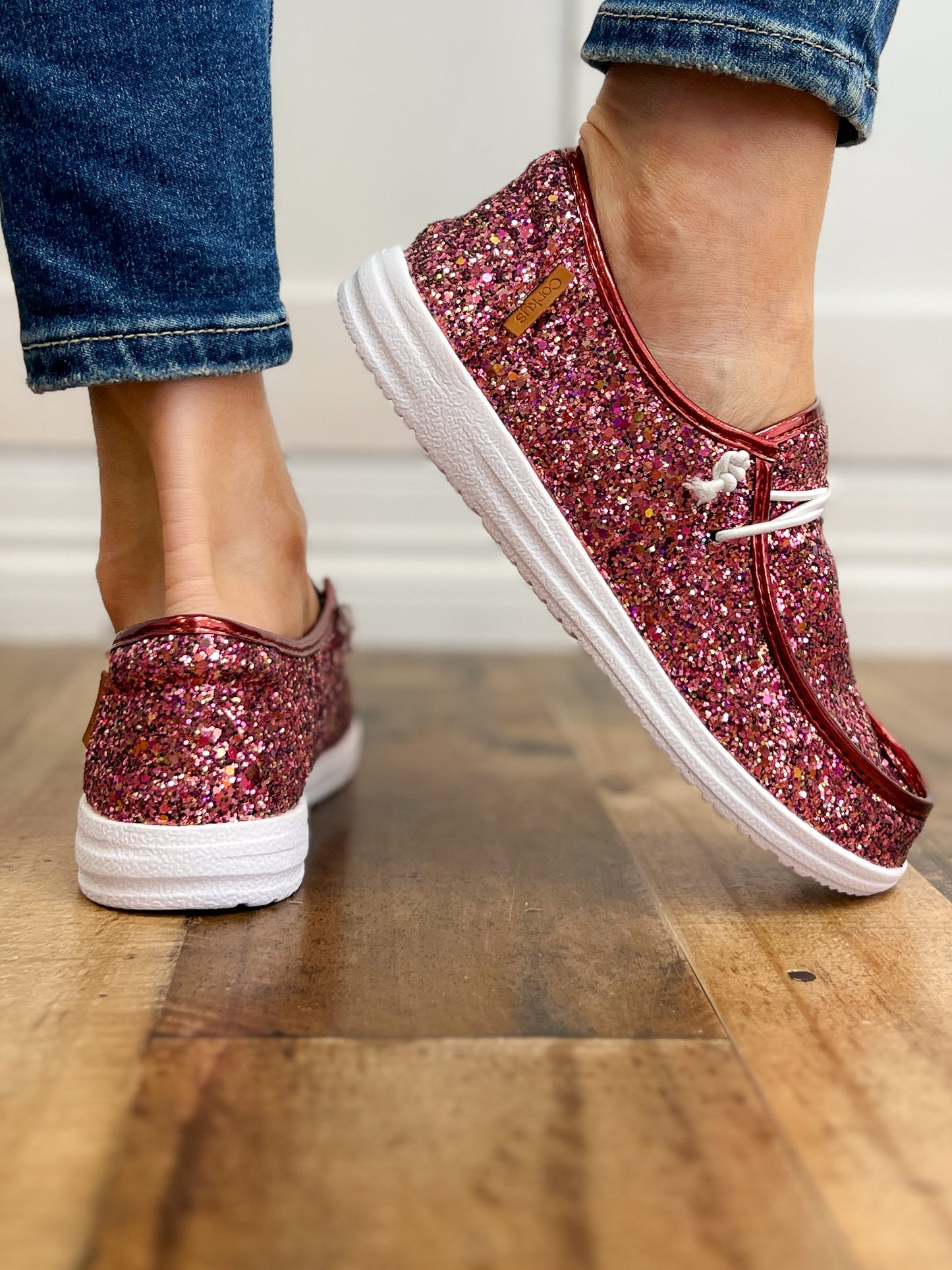 Corkys Kayak Mixed Berry Glitter Slip-On Shoes