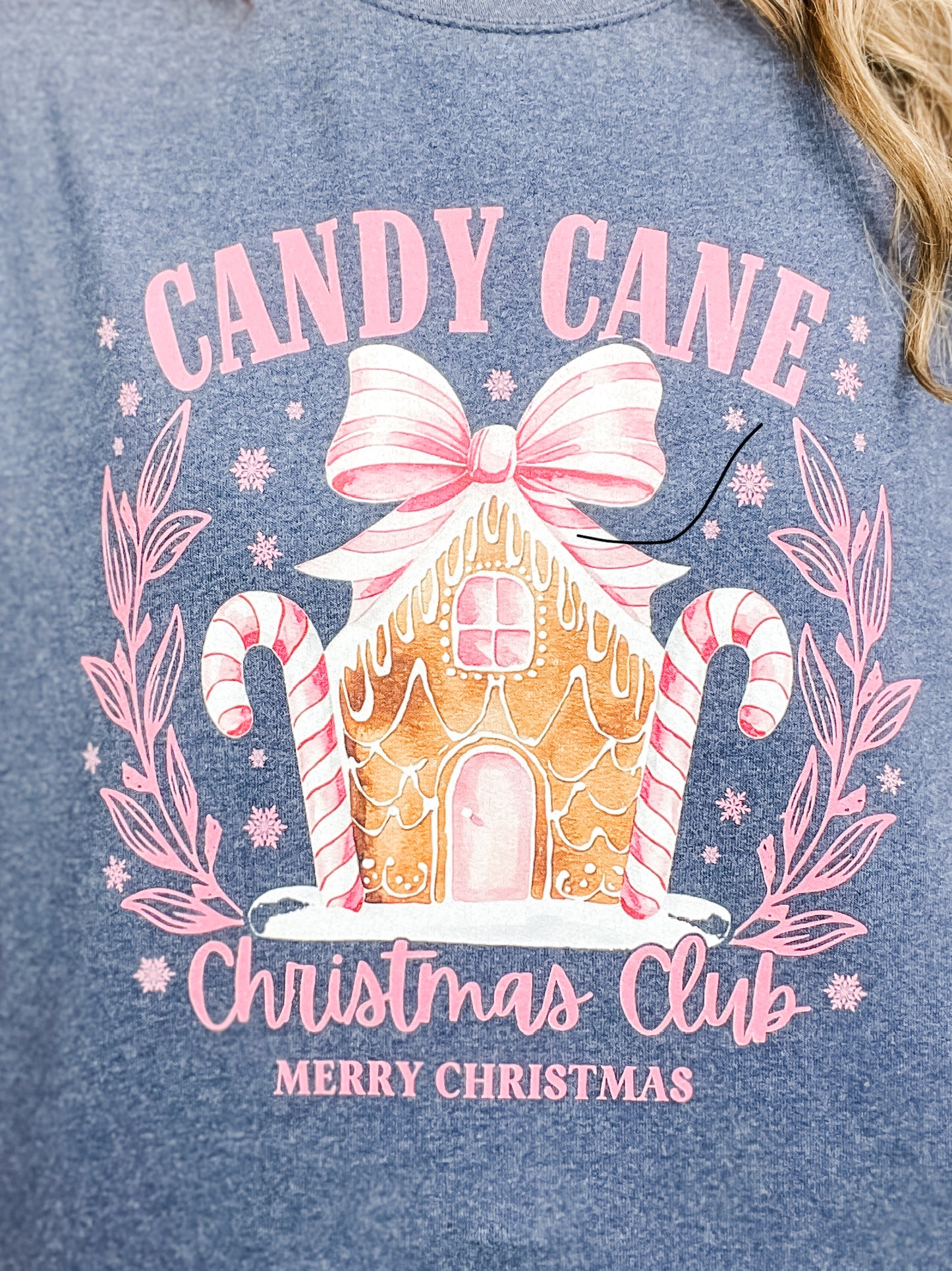 Candy Cane Christmas Club Graphic Top