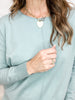 Calm Down Center Front Seam Long Sleeve Sweater Top