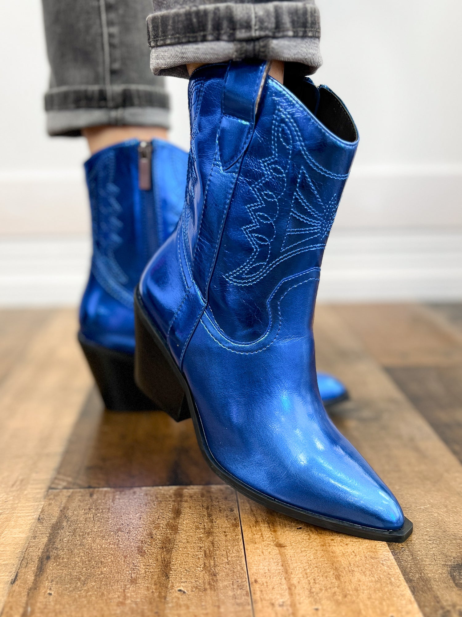 Electric Blue Boots