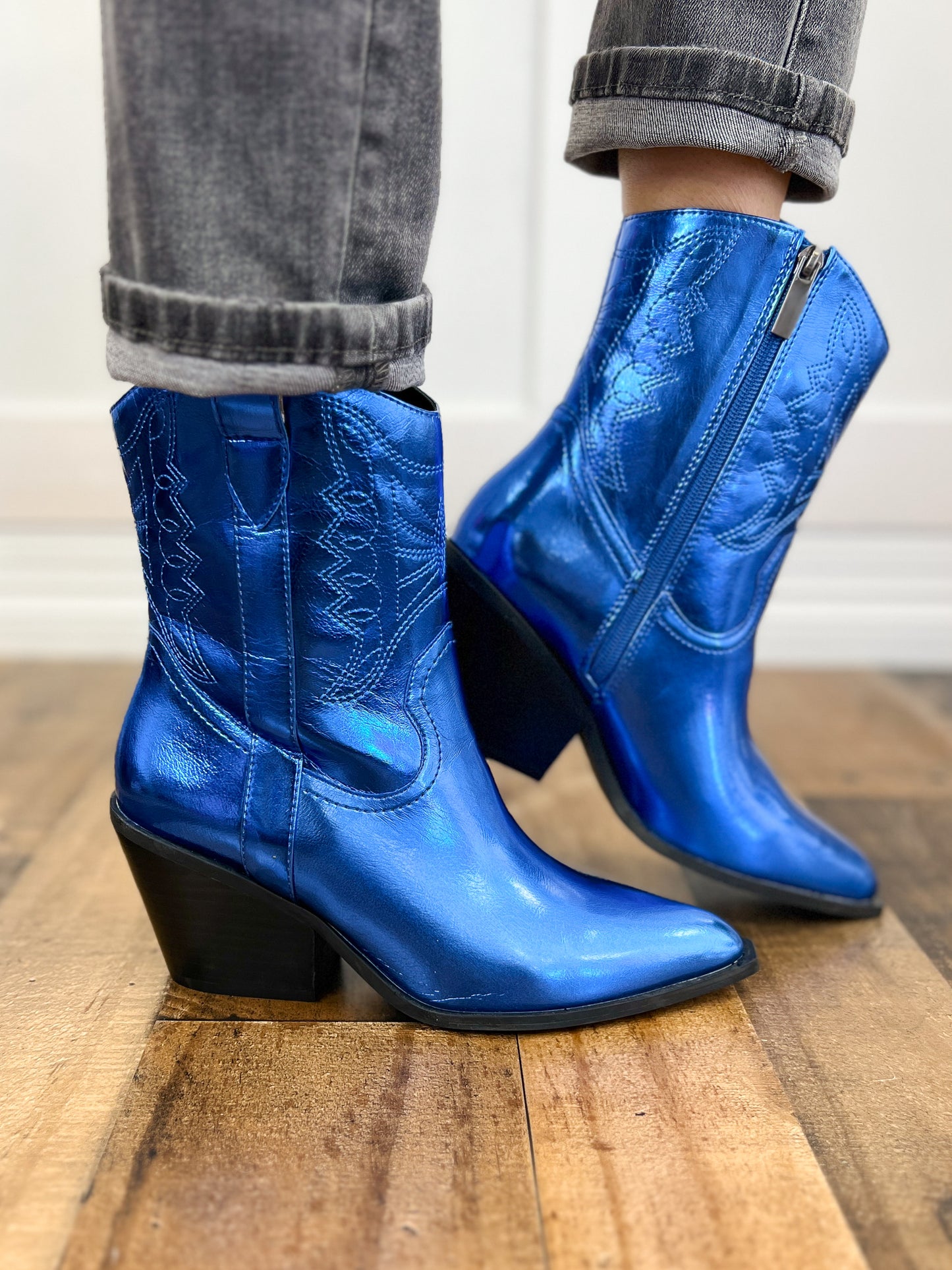 Corkys Rowdy Booties in Electric Blue