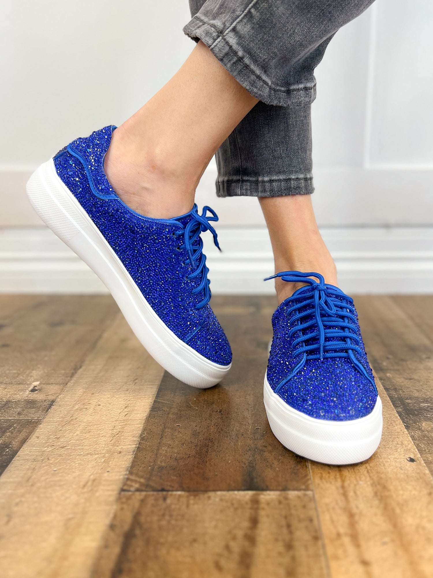 Bedazzle Bling Sneakers ~ Blue