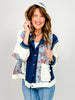 Placket Balloon Sleeve Button Up Hoodie Top